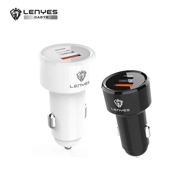 Cargador para auto carga ultra rápida Lenyes Ca878 Tipo C