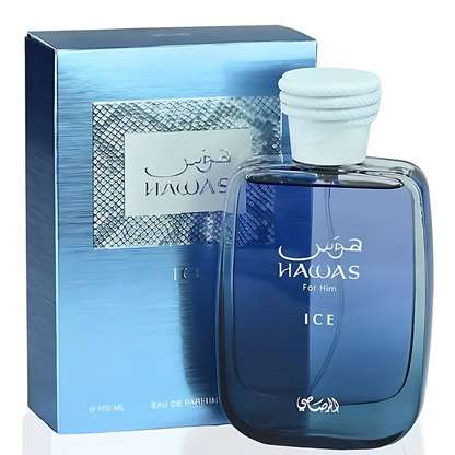 Hawas Ice Rasasi Edp 100ML Hombre - Inspirado en Invictus Aqua (2018) Rabanne