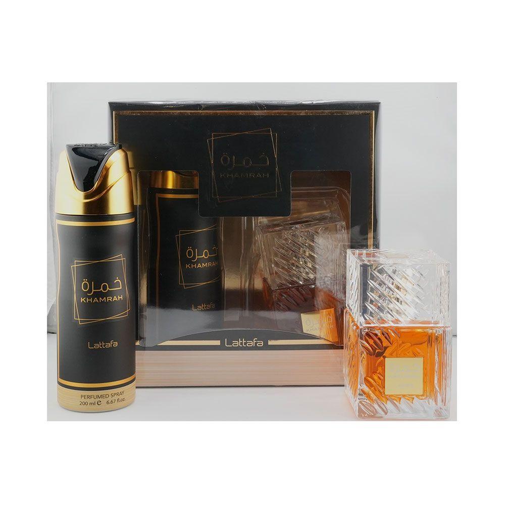 Estuche Khamrah Edp 100ml +200ML Perfume Spray Hombre