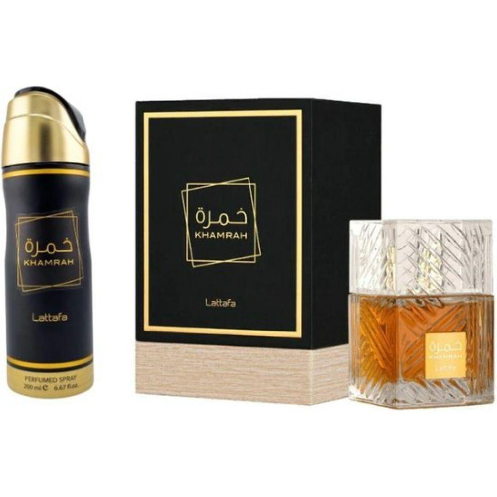 Estuche Khamrah Edp 100ml +200ML Perfume Spray Hombre