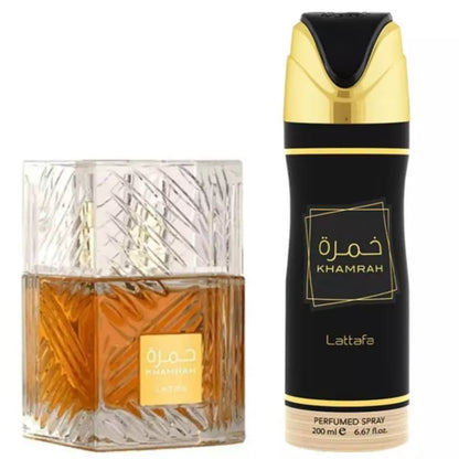 Estuche Khamrah Edp 100ml +200ML Perfume Spray Hombre