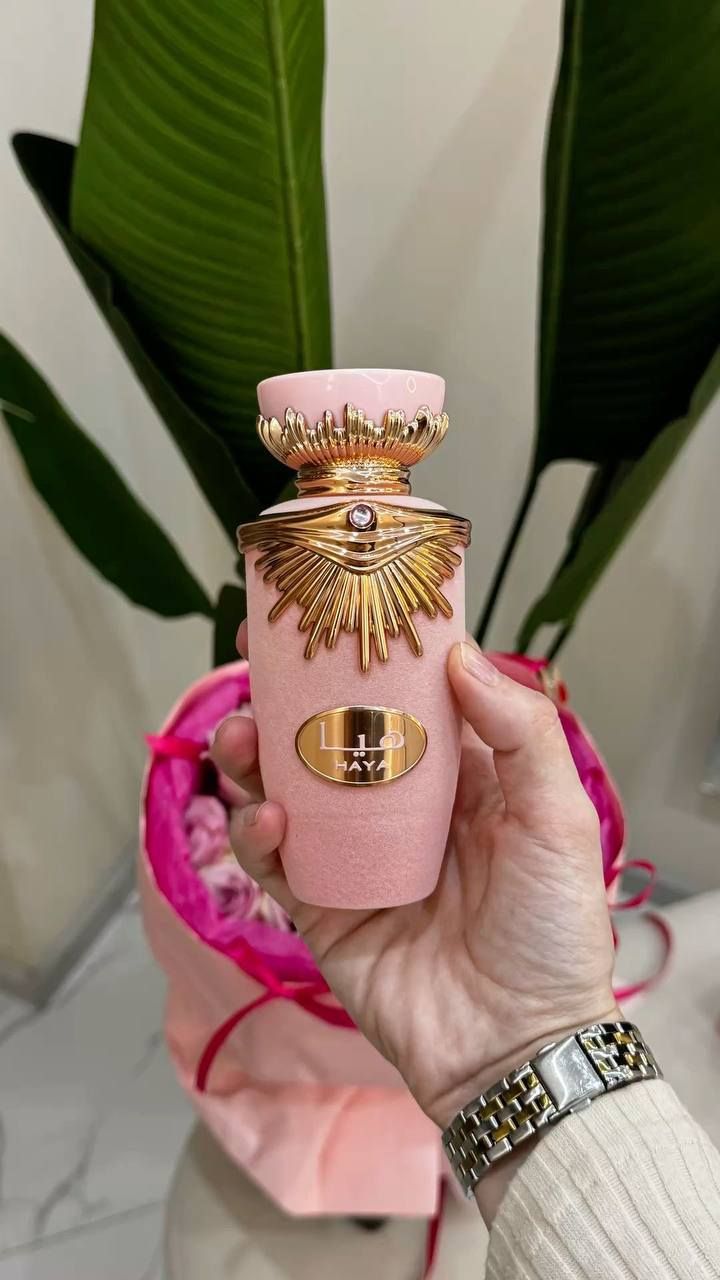 Lattafa Haya EDP 100 Ml Unisex- Inspirado en Flora by Gucci Gorgeous Gardenia