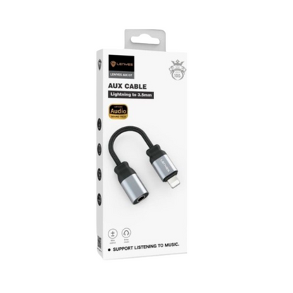 Cable auxiliar Lightning a Jack 3.5mm AX107 Lenyes