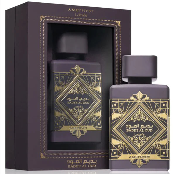 Badee Al Oud Amethyst 100Ml Edp Unisex Lattafa Perfume - Inspirado en Atomic Rose de Initio
