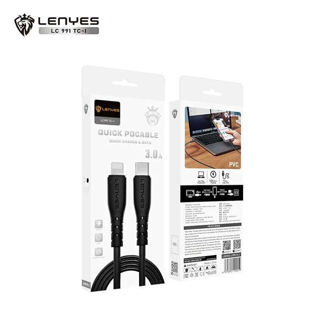 Cable Tipo C a Lightning 1mts de 27w Lc991 TC-I