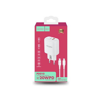 Cargador Motomo Tipo C - Tipo C de 20w